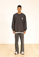 インシションインバーティドウォッシードデニムパンツ/INCISION INVERTED WASHED DENIM PANTS
