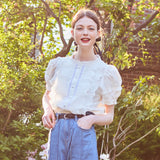 レースレイヤードブラウス / Lace Layered Blouse