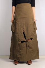 ピアカーゴスカート / PIA CARGO SKIRT-DEMETER KHAKI
