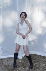 マリリンニットホルター / Marilyn knit halter - white