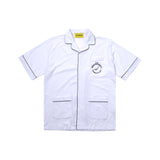 [UNISEX] Piped Terry Short-Sleeved Shirt (White)