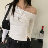 ベーモンショルダーカーブスナップボタン長袖カーディガンTシャツ