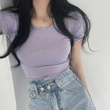 レーヨンブレンドショートスリーブTシャツ