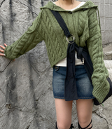 トッポギフードカーディガン / Tteokbokki hooded cardigan