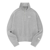 チェリーハイネックハーフジップアップ／CHERRY HIGH NECK HALF ZIP UP [MELANGE GRAY]
