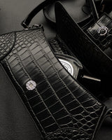 パイソンレザーベルトショルダーバッグ / Python leather belt shoulder bag