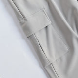 LMN Winter Spandex Napping Banded Cargo Wide Pants (4 colors)