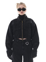 デニムボンバージャケット/DENIM BOMBER JACKET