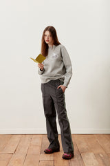 キルシーミドルチェリートレーナー／UNI MIDDLE CHERRY SWEATSHIRT KA [MELANGE GREY] (6597376475254)