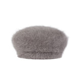 VA Square Stud Angora Beret / Mocha