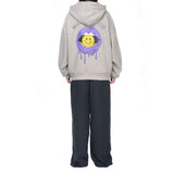パープルリップフーディー / PURPLE LIP HOODIE gray