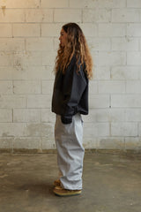 ワイドフーディージャケット/BSR2223FWJK047 WIDE HOODED JACKET BLACK