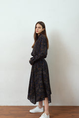 "PRE-ORDER 4/16~" WOOD-CUT DROP-SHOULDER SHIRT (Black) (6546130862198)