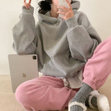 [Bellide made/fleece-lined wool] Berrygood fleece-lined wool embroidery hoodie