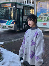 Snow blossom cardigan