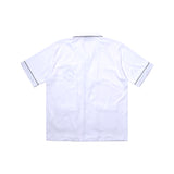 [UNISEX] Piped Terry Short-Sleeved Shirt (White)