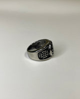 ボールドラウンドオニックスリング / bold round onyx ring