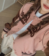 レシピセミクロップバーシティジャケット