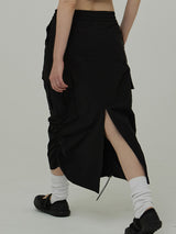 ガウススカート / GAUSS SKIRT IN BLACK