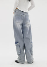 バルーンカーゴデニムパンツ / no.0001 balloon cargo denim pants