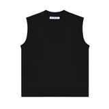 V NECK KNIT VEST_BLACK (6610808537206)