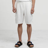 バンブーカーゴハーフパンツ / BAMBOO CARGO HALF PANTS-IVORY