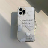 ハートバルーンレタリングアイフォンケース/Heart Balloon Lettering Phone Case