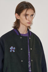 COIN VARSITY JACKET / GREEN (6601035939958)