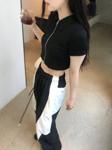 Sunday crop zip up