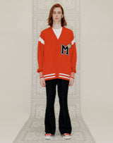 M PATCH VARSITY CARDIGAN RED (6691448717430)
