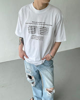 ブラーレタリングショートスリーブTシャツ / CH Blur Lettering Short-Sleeved T-Shirt (2 colors)