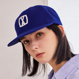 VA Square Applique Wool Baseball Cap / Ultramarin