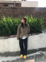 Robust one tuck cotton pants