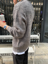 LMN ミックスセミジップアップニットウェア / LMN Mix Semi-Zipup Knitwear (11 colors)