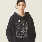 ガーデンパーティードローイングオーバーフィットフード / GARDEN PARTY DRAWING OVERFIT HOODIE - 6COLOR