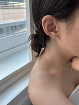 [92.5silver] ボリュームハートピアス