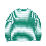 ストライプハイネックプルオーバー / BSR2223FWPO026 STRIPE HIGH NECK PULLOVER GREEN