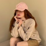 オートワッフルボタンTシャツ