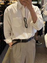 LMN シグナルモダンフィットプレーンシャツ / LMN Signal Modern Fit Plain Shirt (4 colors)