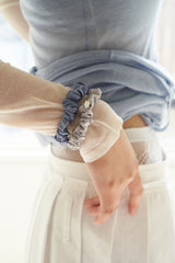mini pleats scrunchie - 4set