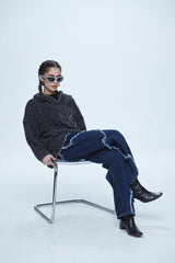 スネーク カッティング デニムパンツ / Snake Cutting Denim Pants