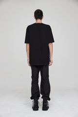 mii ロゴオーバーサイズTシャツ / mii LOGO OVERSIZED T-SHIRT BLACK