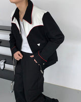 クリントウェスタンブルーベル/YM Clint Western leather Cotton Jacket (2 colors)