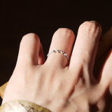 菊シルバーリング/[CCNMADE] 菊 Silver Ring (Light Rainbow)