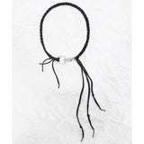 グランジプレートネックレス/grunge plait necklace (2color)