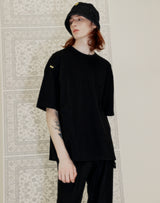 YELLOW TAP OVERSIZED T-SHIRT BLACK (6691422273654)