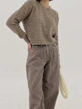 ピグコーデュロイワイドパンツ/No.3058 Pig corduroy wide pants (4color)