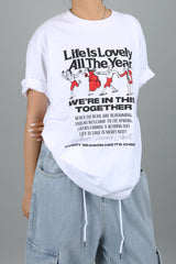 ゲールプリントオーバーフィットTシャツ