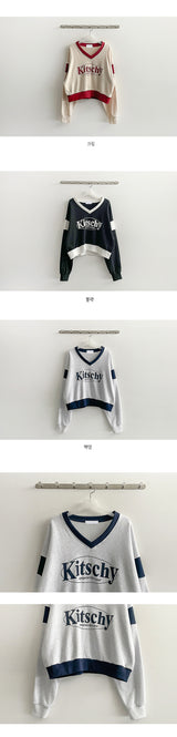 Kitchen Colored V-Neck Sweatshirt