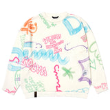 22ペインティングオーバーサイズニットセーター/22 PAINTING OVERSIZED KNIT SWEATER MULTI